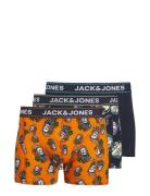 Jactriple Skull Trunks 3 Pack Bokserit Navy Jack & J S