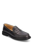 Classic Loafer - Black Grained Leather Loaferit Matalat Kengät Black S...