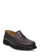 Classic Loafer - Black Grained Leather Loaferit Matalat Kengät Brown S...