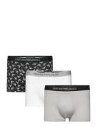 Men's Knit 3-Pack Trunk Bokserit Grey Emporio Armani