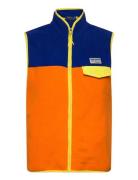 Color-Blocked Brushed Fleece Vest Liivi Orange Polo Ralph Lauren