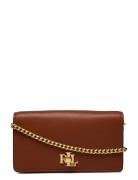 Leather Crossbody Turn-Lock Tech Case Bags Crossbody Bags Brown Lauren...