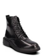 Lace Up Boot Br Lth Nyörisaappaat Black Calvin Klein