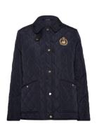 Crest-Patch Quilted Jacket Tikkitakki Navy Lauren Ralph Lauren
