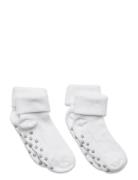 Baby Rib Sock W. Abs Jarrusukat White Minymo