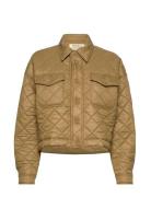 Water-Repellant Cropped Quilted Jacket Tikkitakki Brown Polo Ralph Lau...