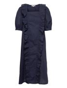 Pippa Dress Polvipituinen Mekko Navy Nué Notes