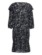 Slzaya Drop Waist Dress Polvipituinen Mekko Black Soaked In Luxury