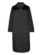 Long Quilted Coat Tikkitakki Black Esprit Collection