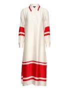 D2. Stripe Detail Dress Polvipituinen Mekko White GANT