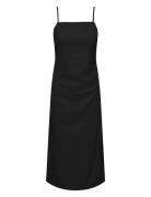 Yasatlanta Sl Midi Dress S. Polvipituinen Mekko Black YAS