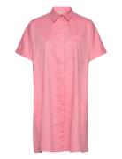 Cilla Shirt Dress Polvipituinen Mekko Pink NORR