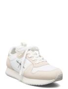 Runner Sock Laceup Ny-Lth W Matalavartiset Sneakerit Tennarit White Ca...