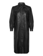 Ava Lea Shirt Dress Polvipituinen Mekko Black AllSaints