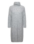 Cubrava Rollneck Dress Polvipituinen Mekko Grey Culture