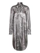 Slronya Dress Polvipituinen Mekko Silver Soaked In Luxury