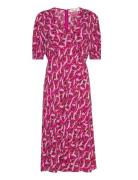Dvf Jemma Dress Polvipituinen Mekko Pink Diane Von Furstenberg