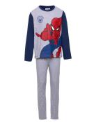 Long Pyjama Pyjamasetti Pyjama Multi/patterned Spider-man