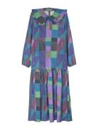 Landscape All Over Long Dress Polvipituinen Mekko Blue Bobo Choses