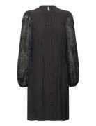 Cuasmine Dress Polvipituinen Mekko Black Culture