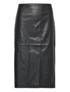Carheidi Hanna Faux Leather Skirt Otw Polvipituinen Hame Black ONLY Ca...