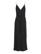 Recycled Cdc Midi Slip Dress Polvipituinen Mekko Black Calvin Klein