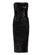 Sequin Midi Tube Dress Lyhyt Mekko Black Gina Tricot