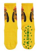 Bloodhound 1-Pack Antislip Socks Jarrusukat Yellow Mini Rodini