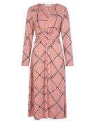 Hardiemd Print Dress Polvipituinen Mekko Pink Modström