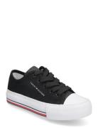 Low Cut Lace-Up Sneaker Matalavartiset Sneakerit Tennarit Black Tommy ...