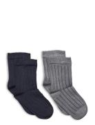 Ankle Sock - Rib Sukat Blue Minymo