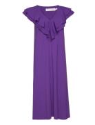 Kasialiw Midi Dress Polvipituinen Mekko Purple InWear