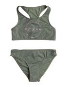 Basic Active Crop Top Set Bikinit Green Roxy