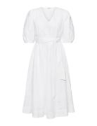 Dresses Light Woven Polvipituinen Mekko White Esprit Casual