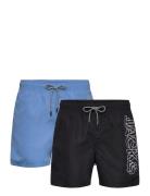 Jpstfiji Jjswim Double Logo 2Pk Mp Uimashortsit Black Jack & J S