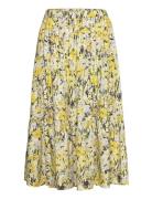 Morningll Midi Skirt Polvipituinen Hame Yellow Lollys Laundry