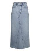 Vintage Long Denim Skirt Pitkä Hame Blue Gina Tricot
