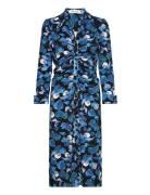 Dvf Sheska Midi Dress Polvipituinen Mekko Blue Diane Von Furstenberg