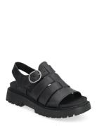 Clairemont Way Fisherman Sandal Black Full Grain Matalapohjaiset Sanda...