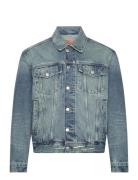 Denim Trucker Jacket Farkkutakki Denimtakki Blue GANT