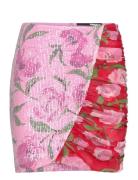 Printed Mini Skirt Lyhyt Hame Pink ROTATE Birger Christensen