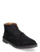 Slhriga New Suede Chukka Boot B Nyörisaappaat Black Selected Homme