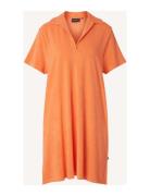 Kailey Organic Cotton Terry Dress Lyhyt Mekko Orange Lexington Clothin...