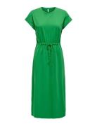 Onlmay Life S/S Midi Dress Box Jrs Polvipituinen Mekko Green ONLY