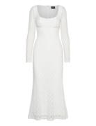 Adoni Lace Midi Dress Polvipituinen Mekko White Bardot