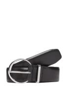 Must Rnd Buckle Belt 3.0 Vyö Black Calvin Klein