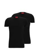 Hugo-Round Designers T-shirts Short-sleeved Black HUGO