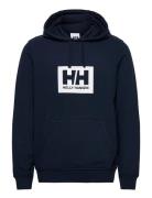 Hh Box Hoodie Sport Sweat-shirts & Hoodies Hoodies Navy Helly Hansen
