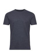 Sdrock Ss Tops T-shirts Short-sleeved Navy Solid