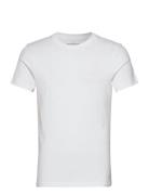 Crew-Neck Cotton Tops T-shirts Short-sleeved White Bread & Boxers